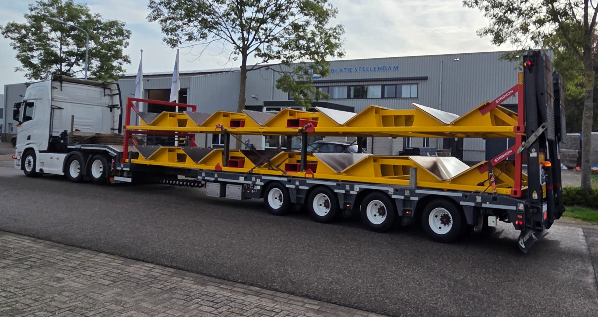 Coil adapters on transport to Antwerp